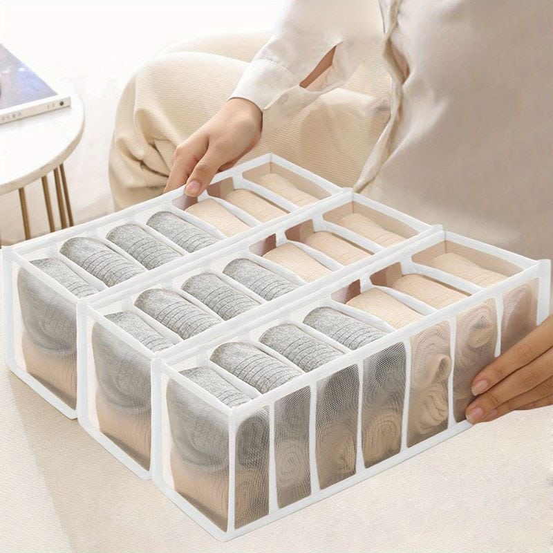 Mesh Multi-Grid Clothing Storage Box