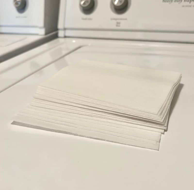 Dryer Sheet Dusting