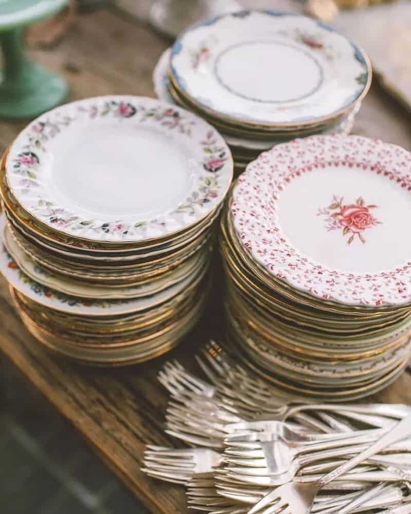 Mismatched Dinnerware