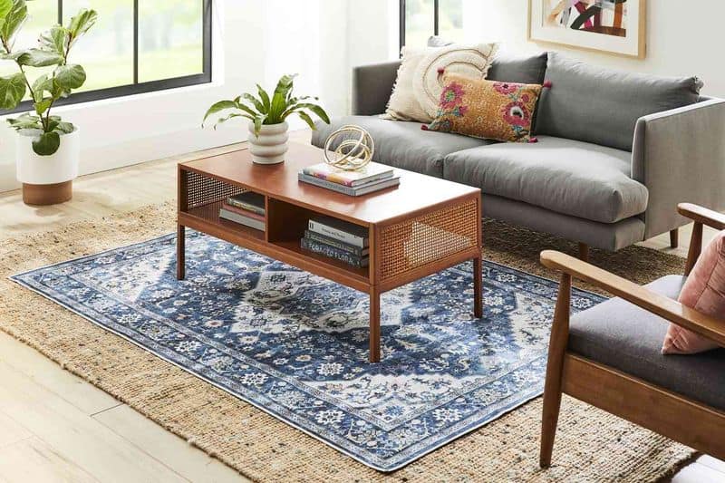 Layered Rug Look