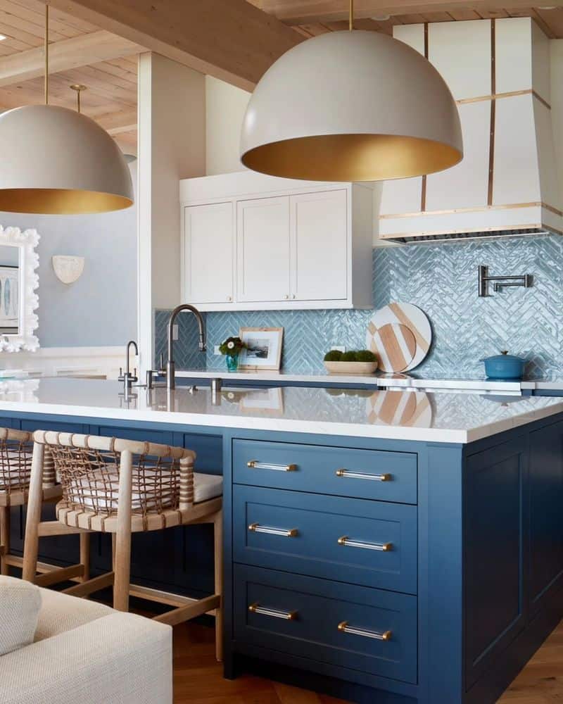 Ocean Blue Cabinets