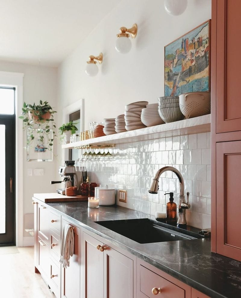Open Shelving in Kitchen