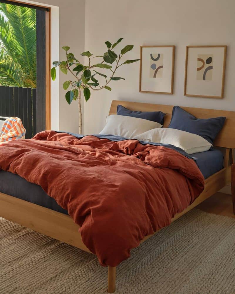 Orange Bedding