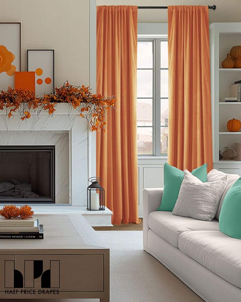 Orange Curtains
