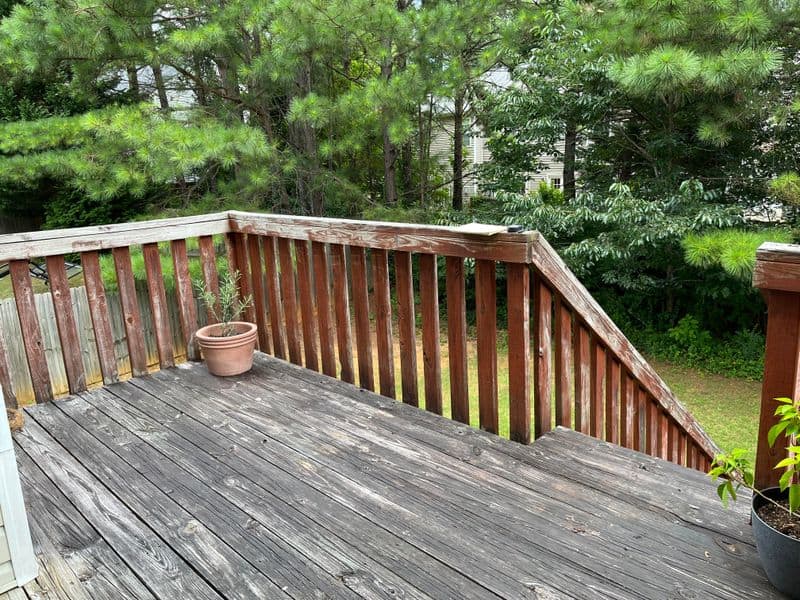 Weathered Wooden Deck