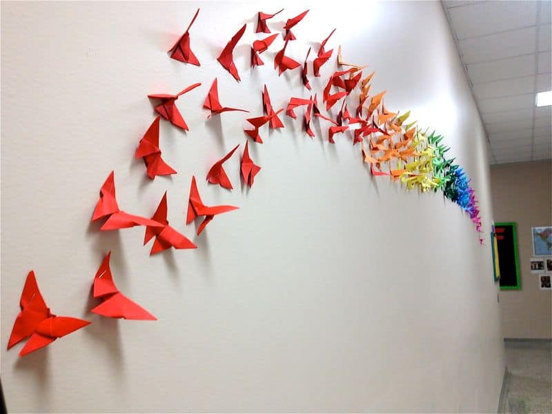 Wall Art Origami Butterflies
