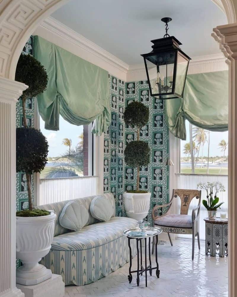 Parakeets and Pearls by Adelphi Paper Hangings