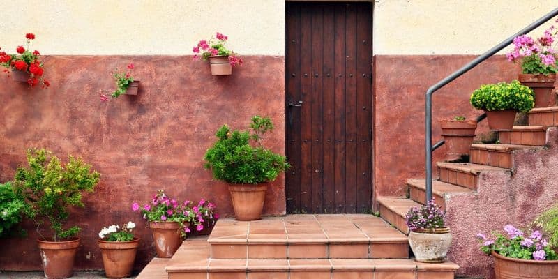 Terracotta Tile Steps