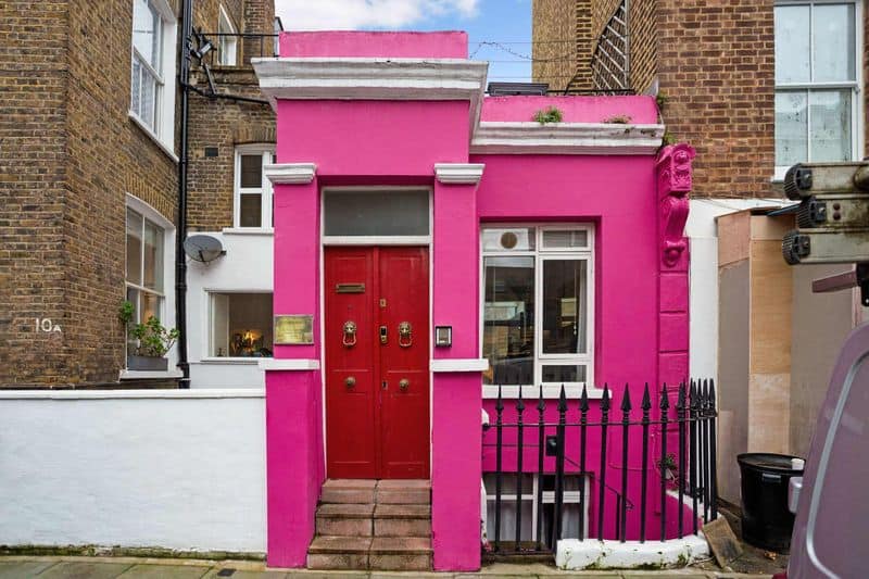 Pink House, Notting Hill, London, UK