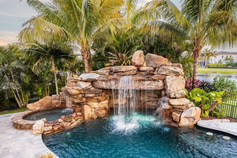 Plunge Pool with Waterfall