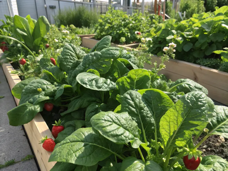 Spinach and Strawberries