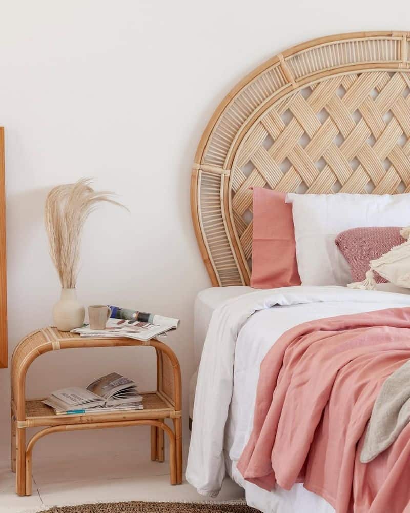 Rattan Bedside Table