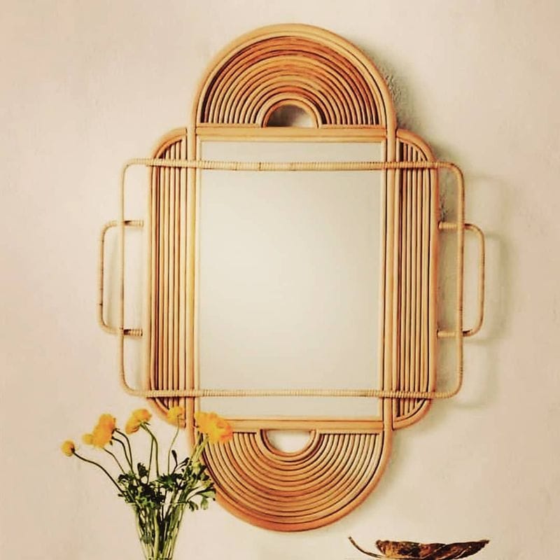 Rattan Mirror Frame