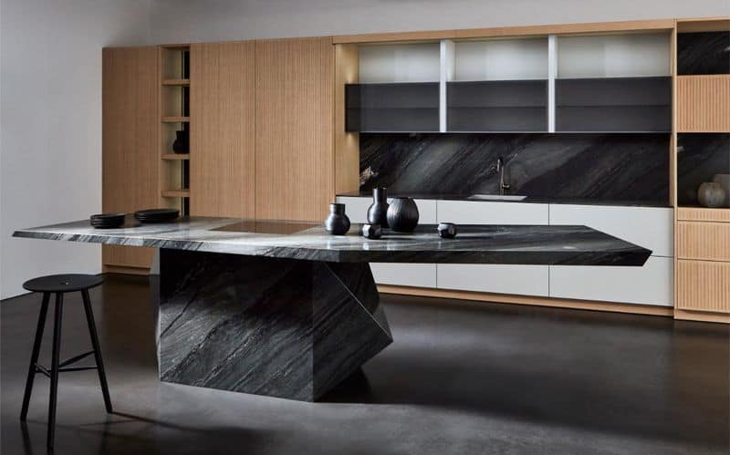Marble and Leather Island