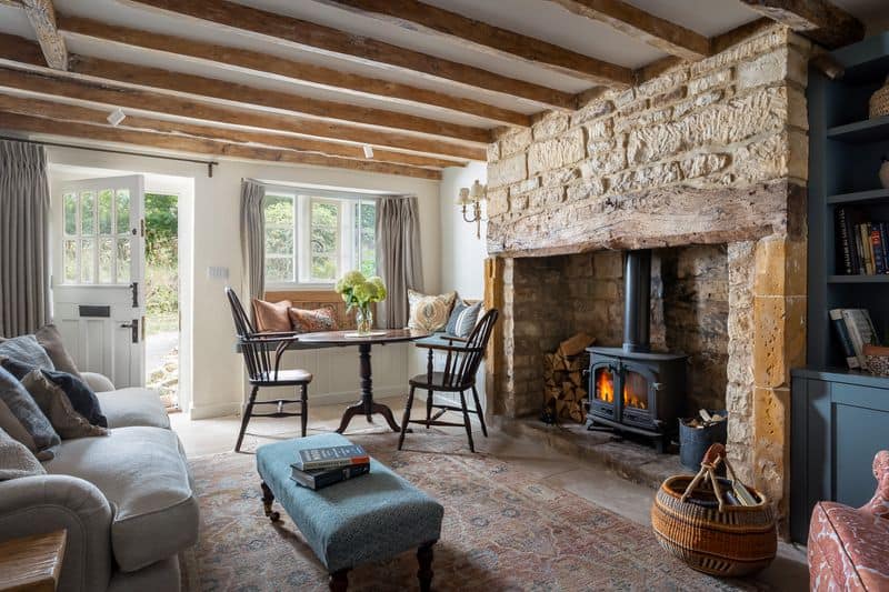 Rustic Stone Inglenook