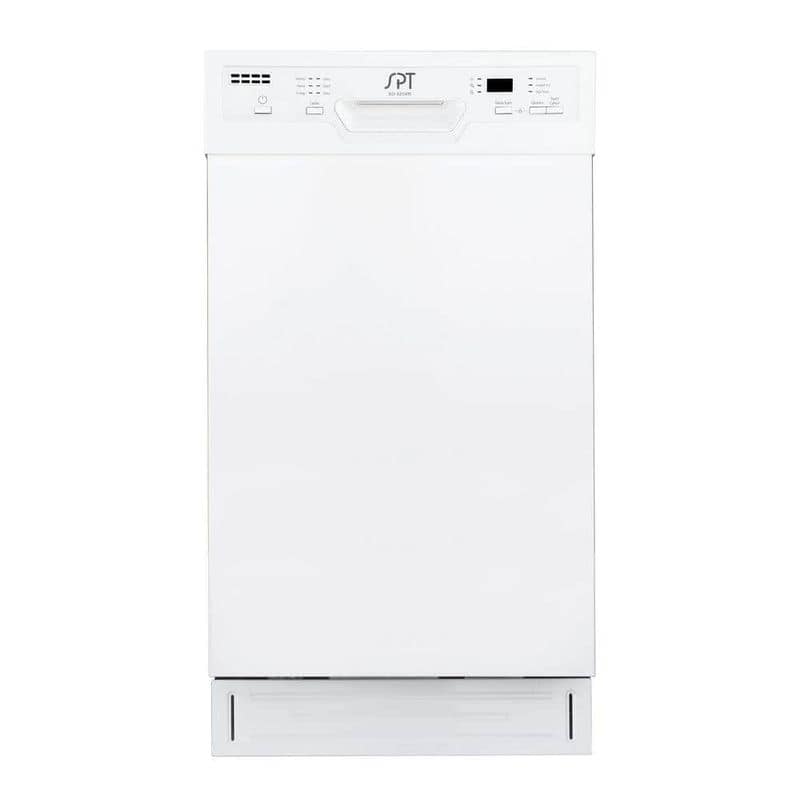 SPT White Front Control Smart Dishwasher