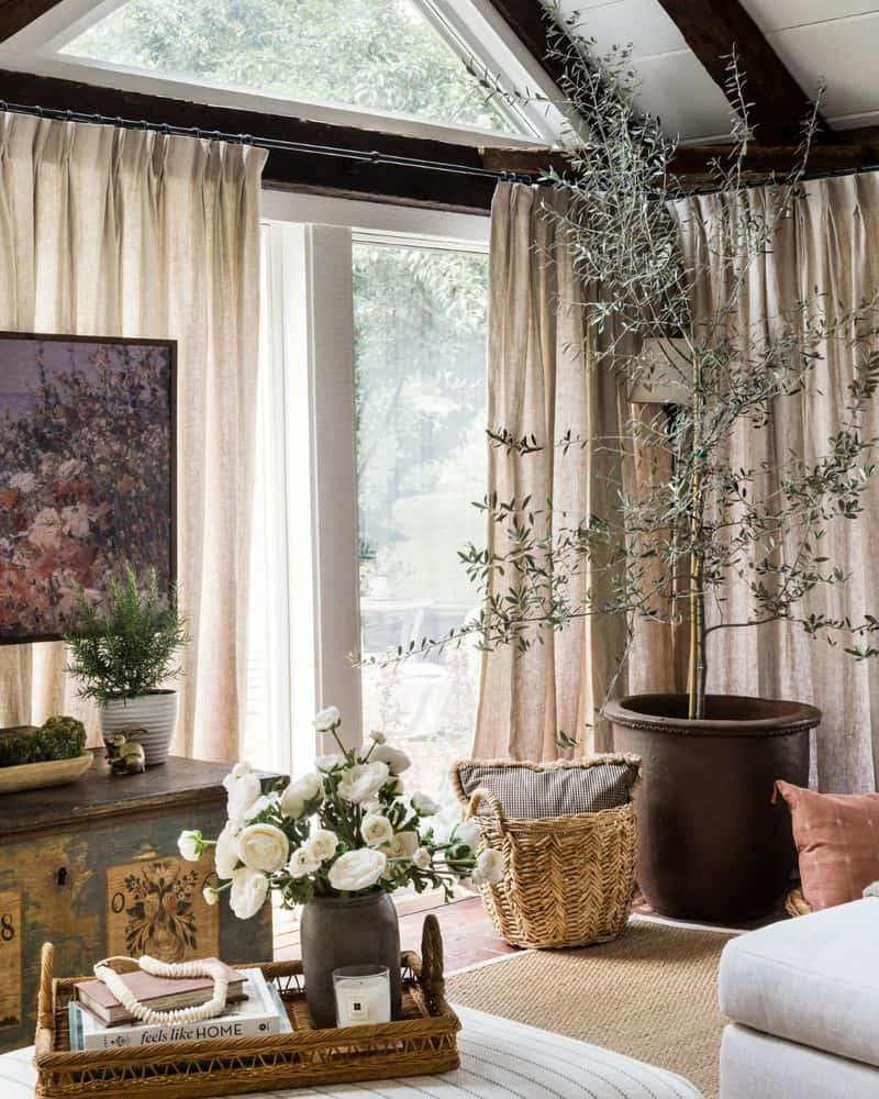 Sheer Linen Panels