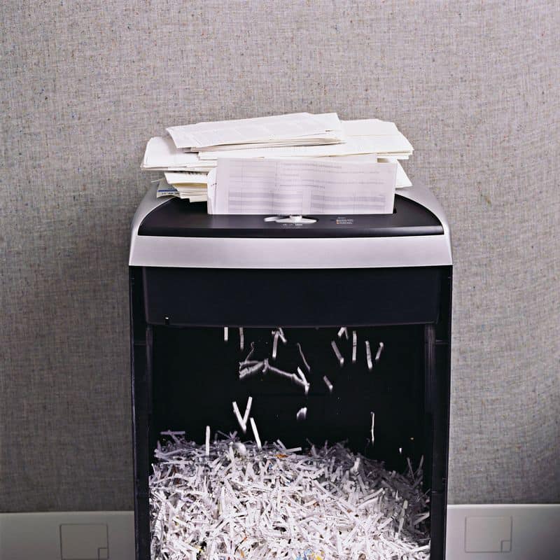 Shredder for Unnecessary Documents