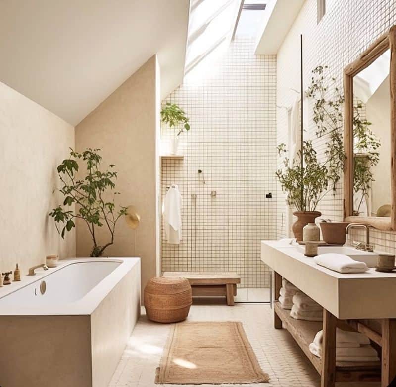 Skylight Walk-in Shower