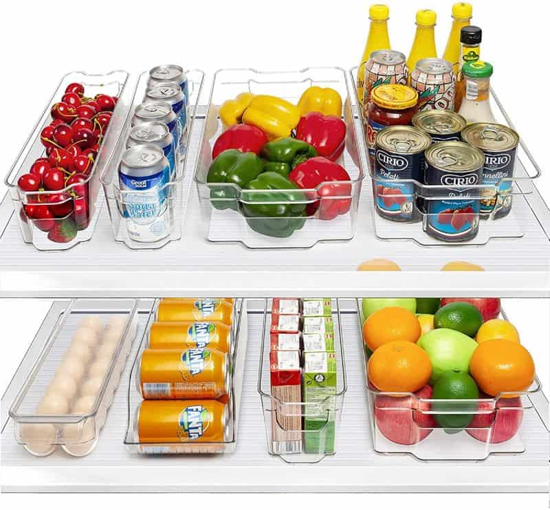 Sorbus Stackable Refrigerator Organizer Bins
