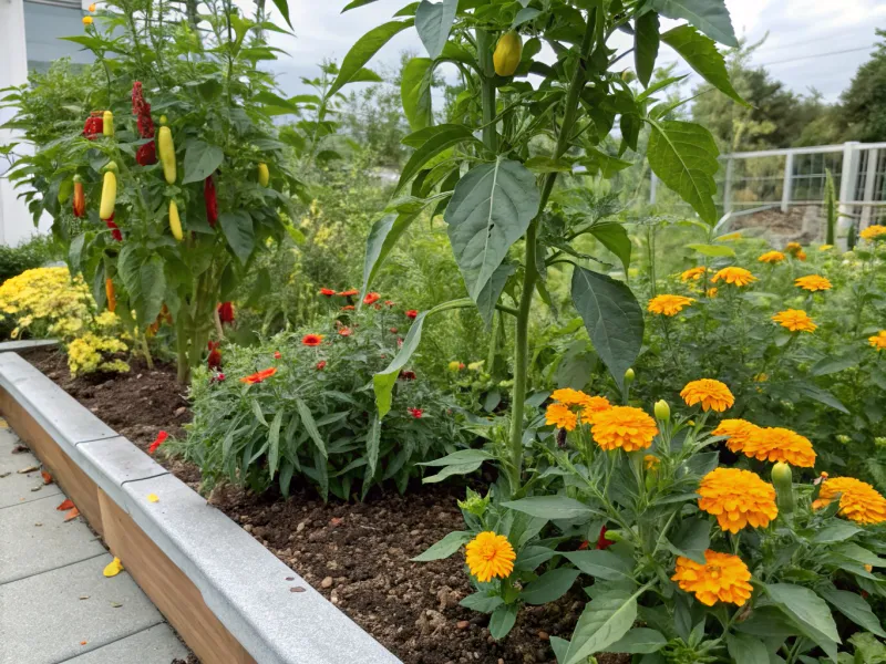 Peppers and Marigold