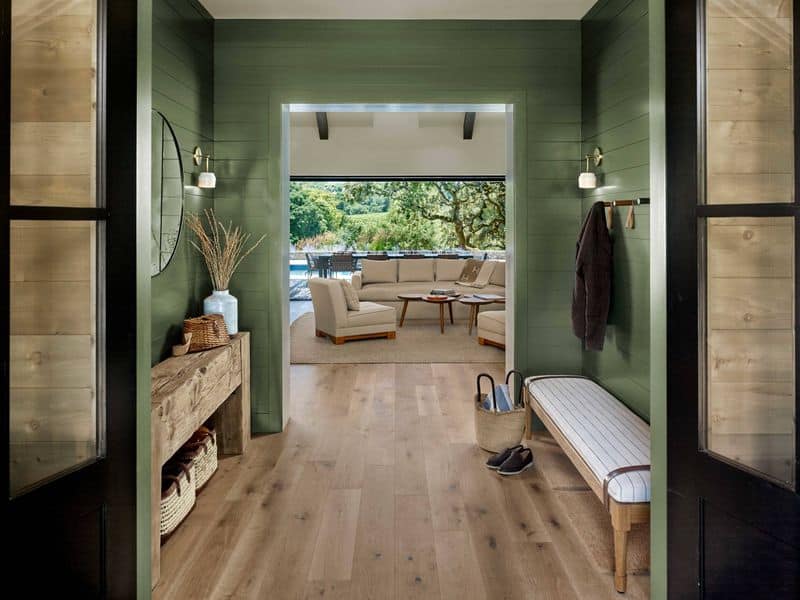 Olive Green Entryway