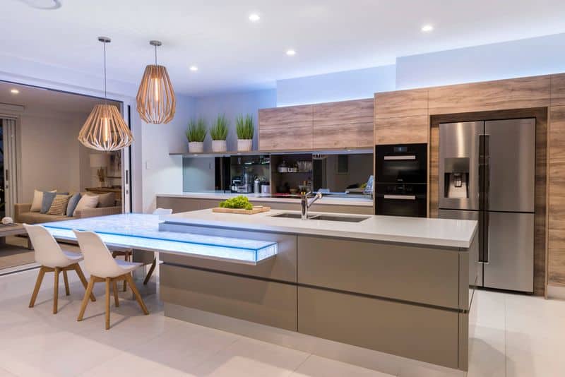 Glass and Wood Elegance
