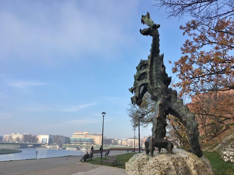 Wawel Dragon Sculpture, Krakow, Poland