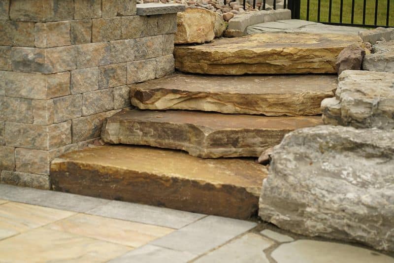 Rustic Stone Steps