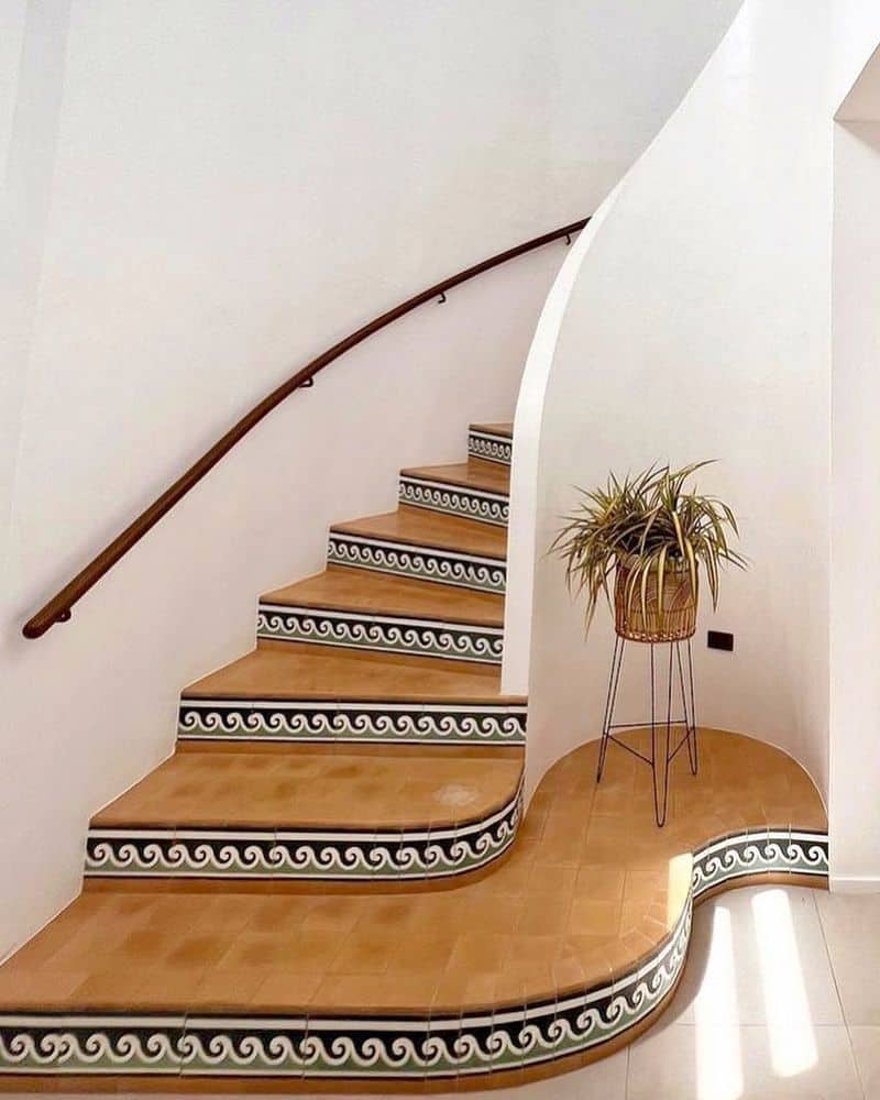 Tiled Stair Risers