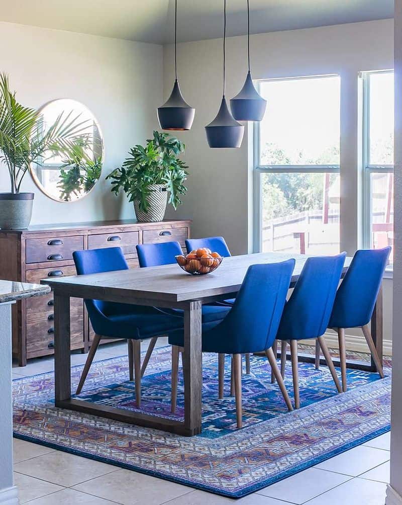 Cobalt Blue Dining Chairs