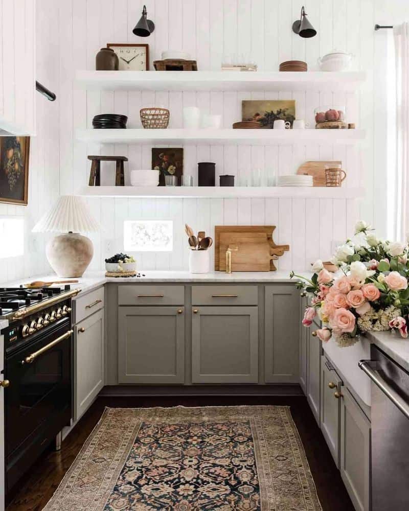 Unorganized Open Shelving