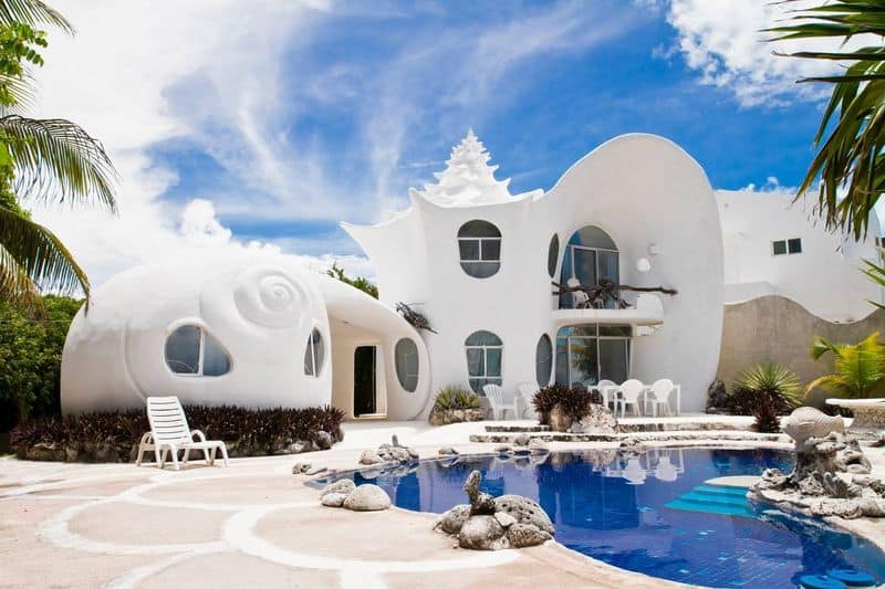 Seashell House in Mexico