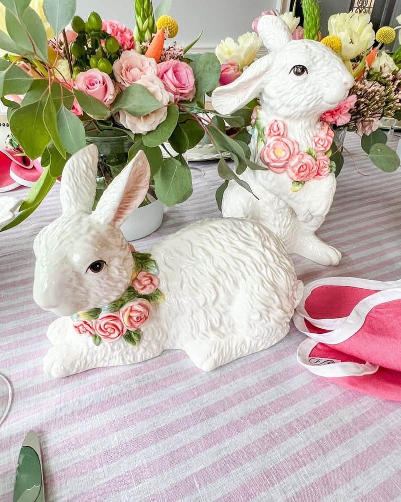 Use Decorative Bunny Figurines