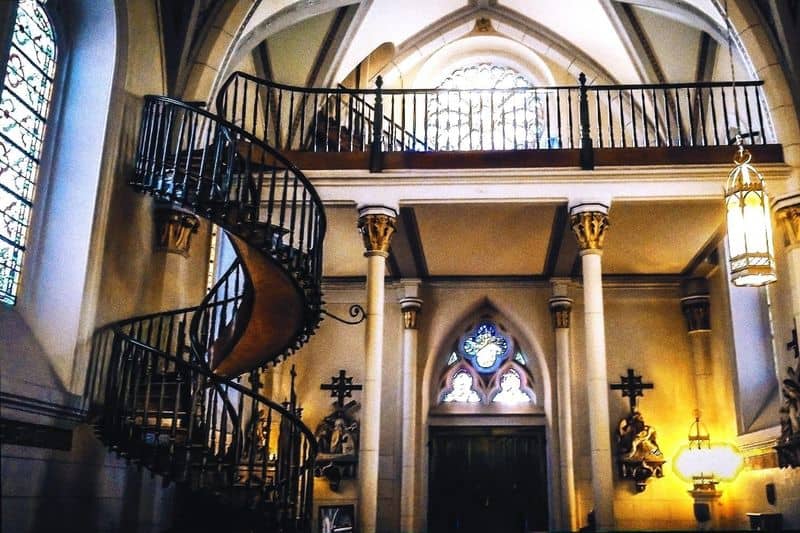 Loretto Chapel Miraculous Stairway, Santa Fe, New Mexico, USA