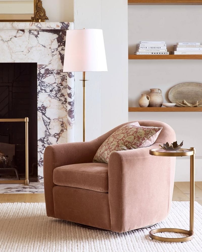 Velvet Accent Chair