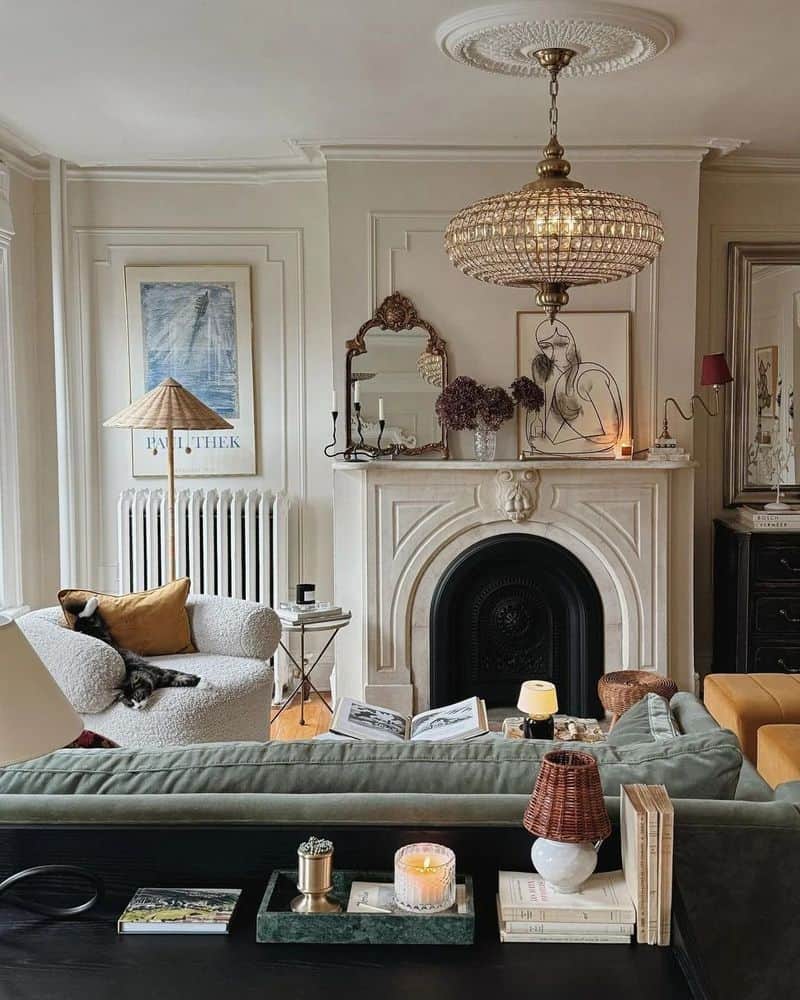 Vintage Crystal Beads Chandelier