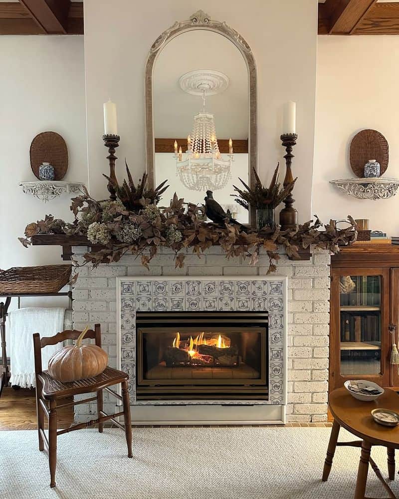 Vintage Mantel Decor
