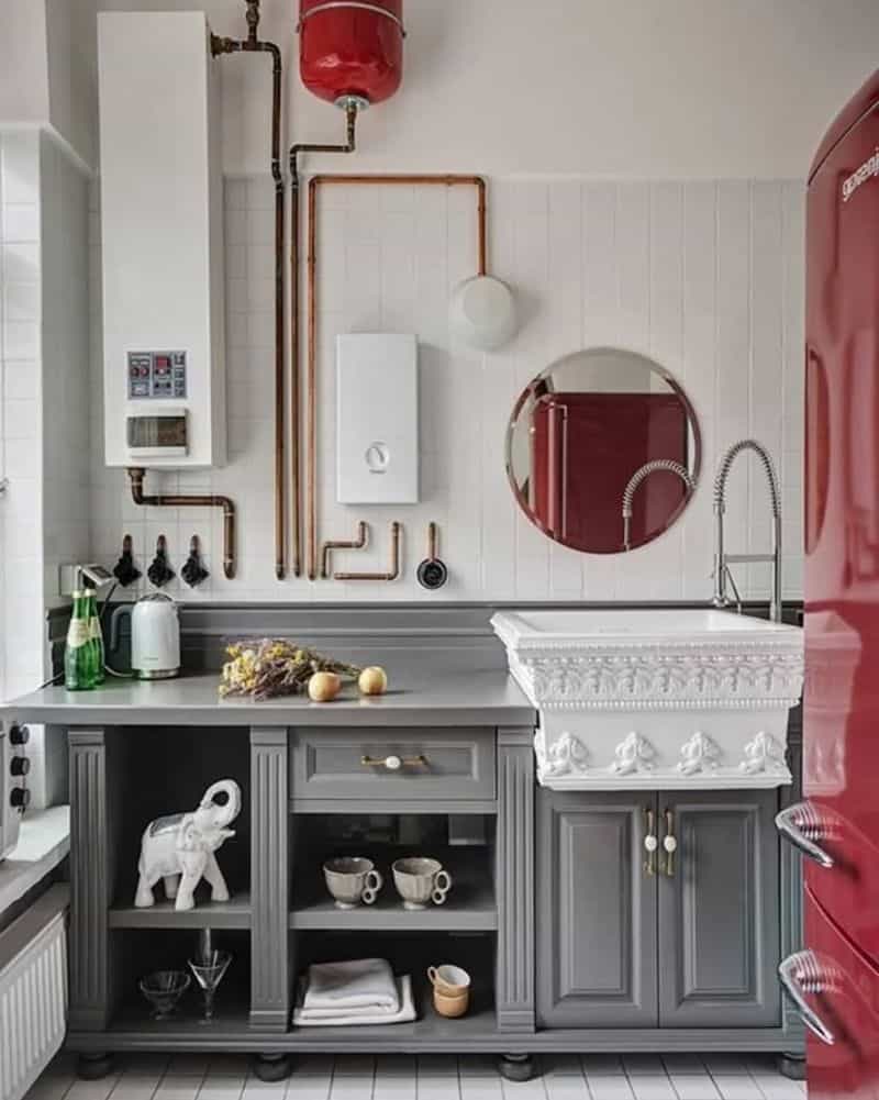 Visible Plumbing Pipes