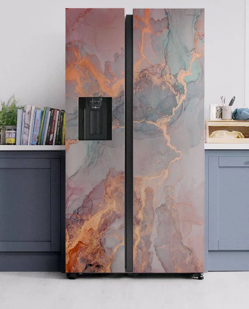 Wallpapered Fridge