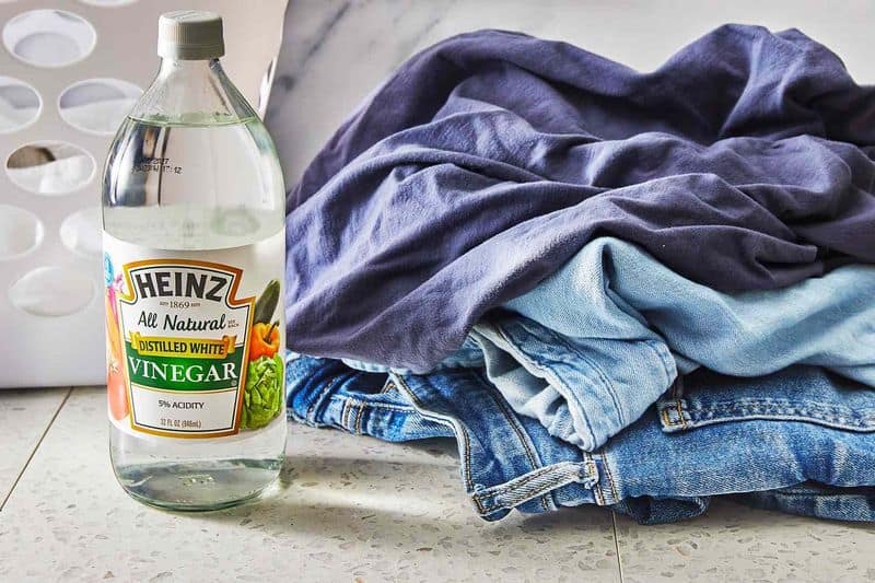 Wash with White Vinegar