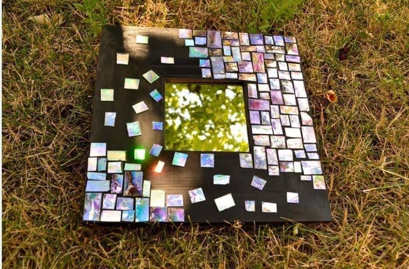 CD Mosaic Mirror