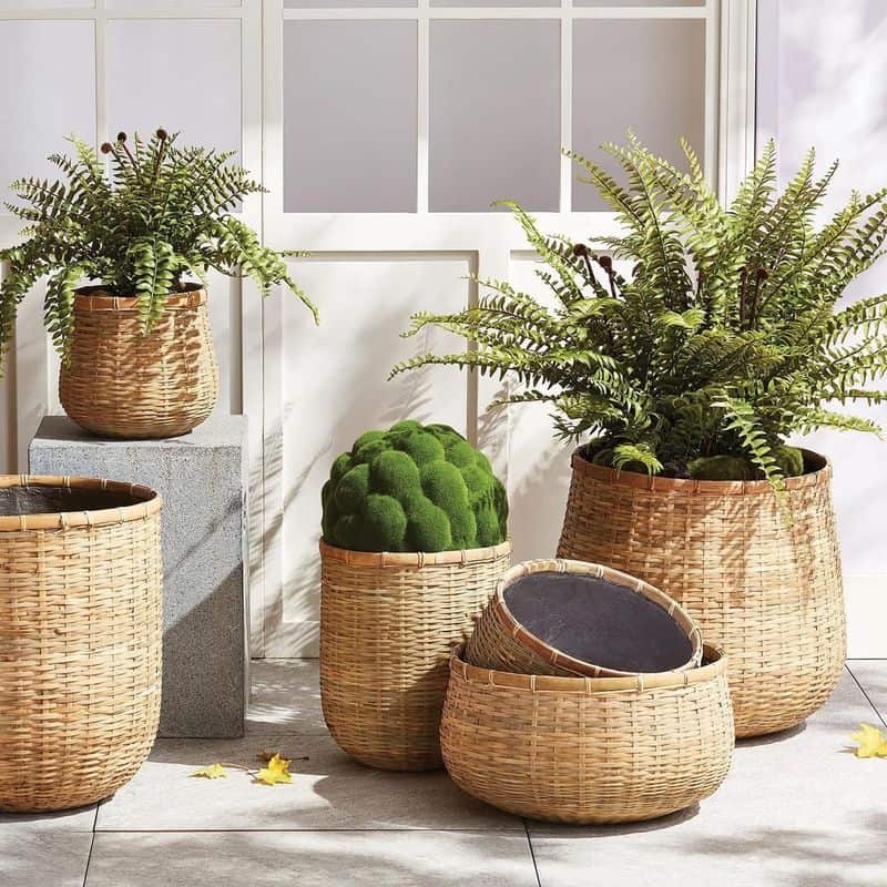 Woven Basket Planters