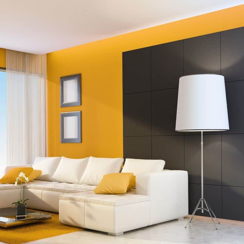 Yellow Accent Wall