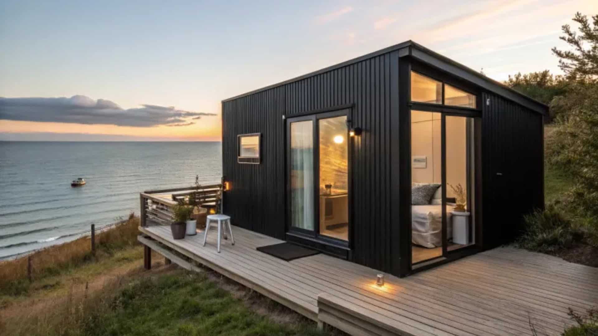 10 Tiny Homes With Black Exteriors That Look Chic, Not Creepy