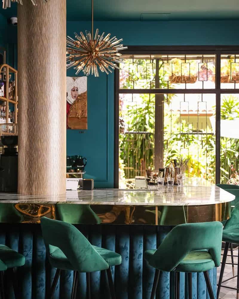 Art Deco Velvet Bar