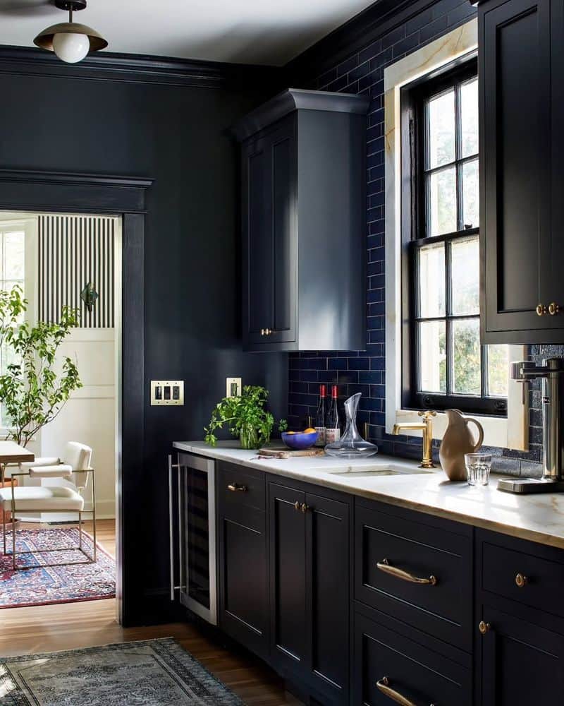 Black and Navy Blue