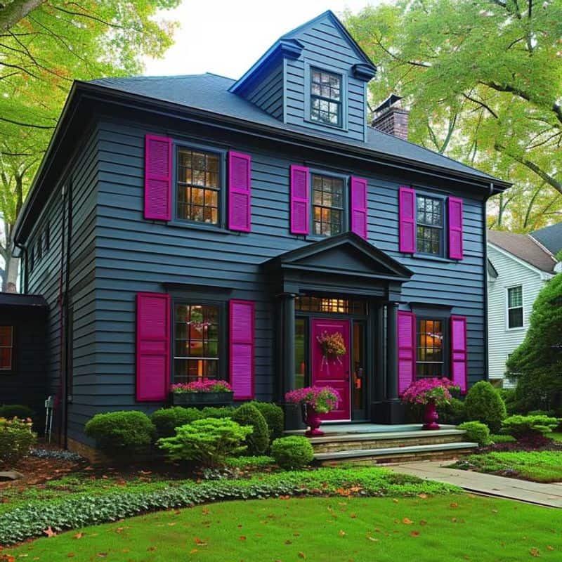 Black and Purple