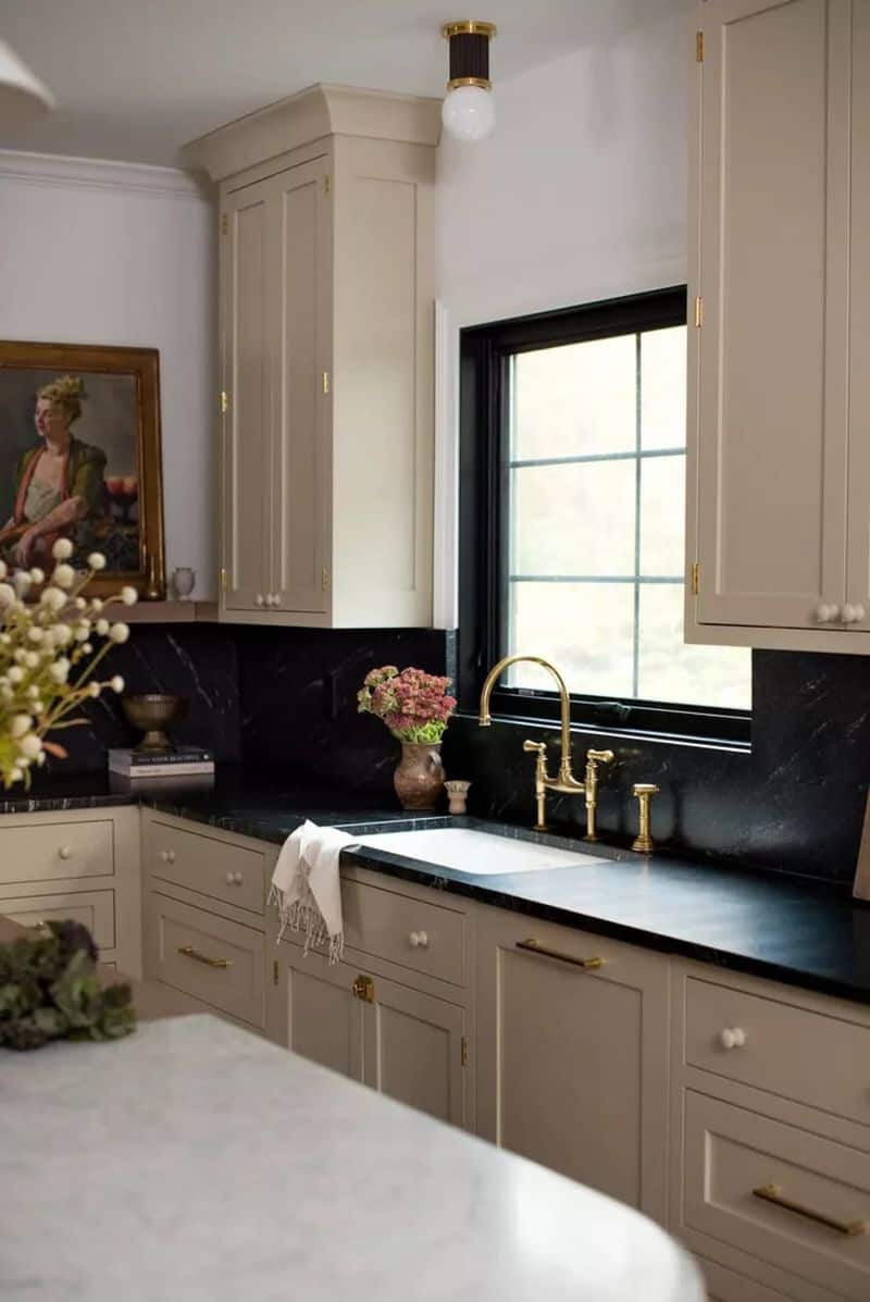 Black and Warm Beige