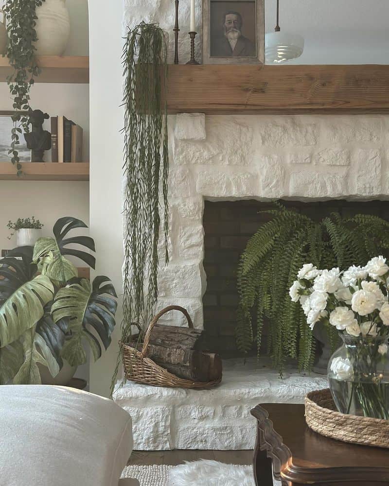 Botanical Mantel Decor